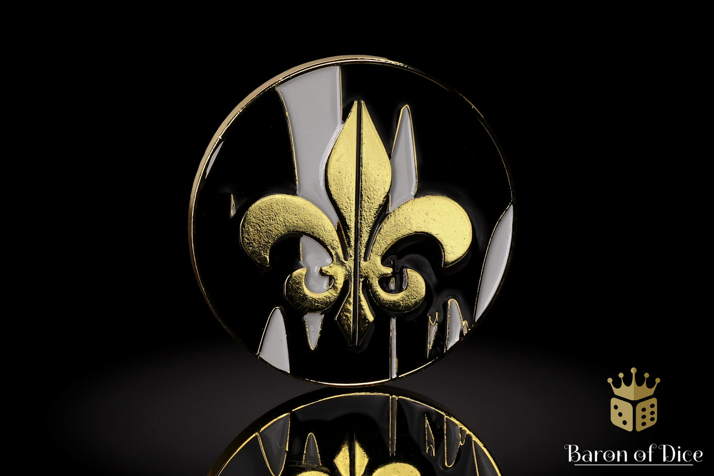 Fleur De Lis | Heritage | Wargaming & Datasheet Box | Baron's Coin™ Compatible