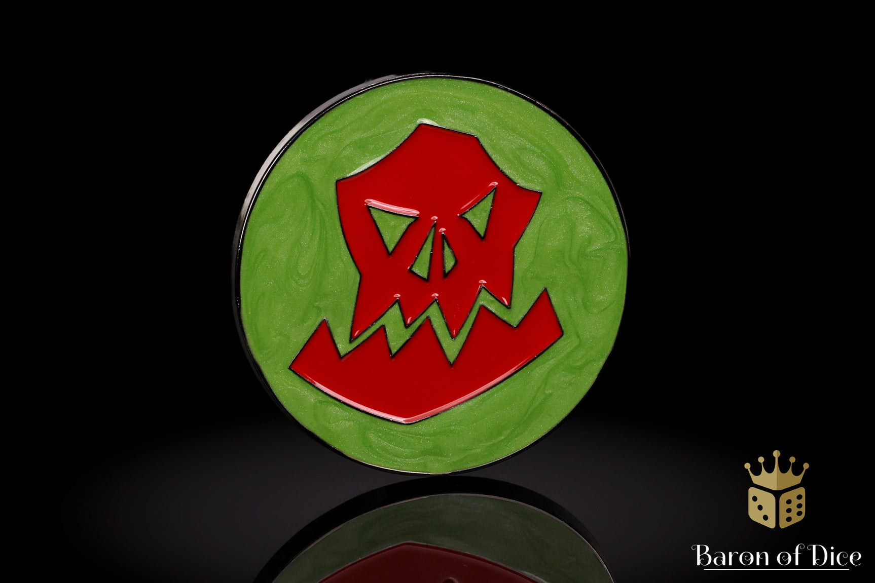 40mm Objective Coins - Orc - Red