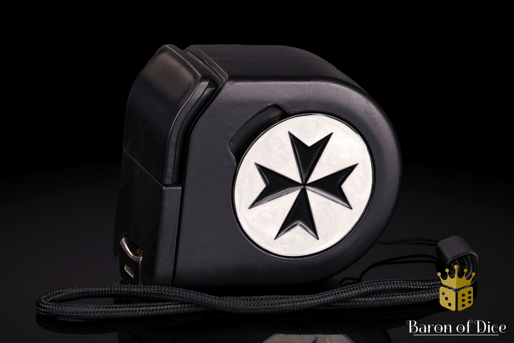 Wargaming Tape Measure | Baron's Coin™ Compatible | Templar Cross