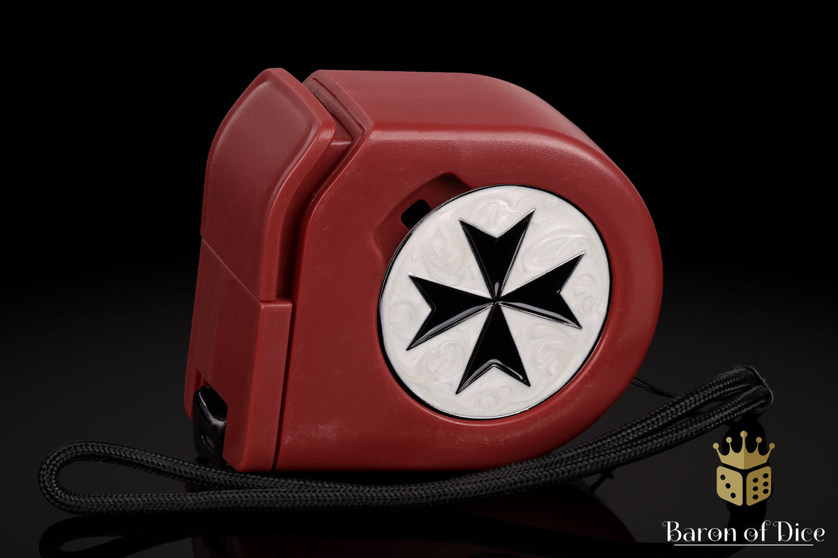 Templar | White | Wargaming Tape Measure | Baron's Coin™ Compatible