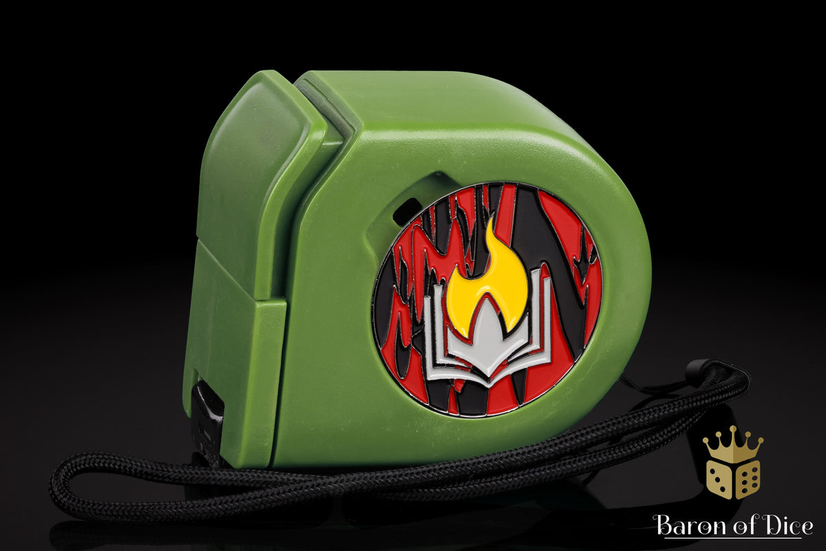 Scorched Book | Wargaming Tape Measure | Baron's Coin™ Compatible