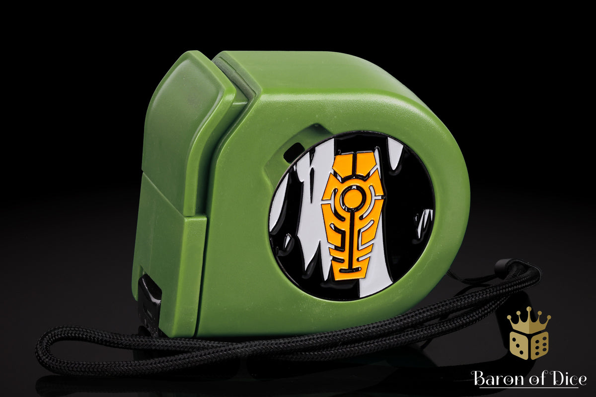 Orange Coffin | Wargaming Tape Measure | Baron's Coin™ Compatible