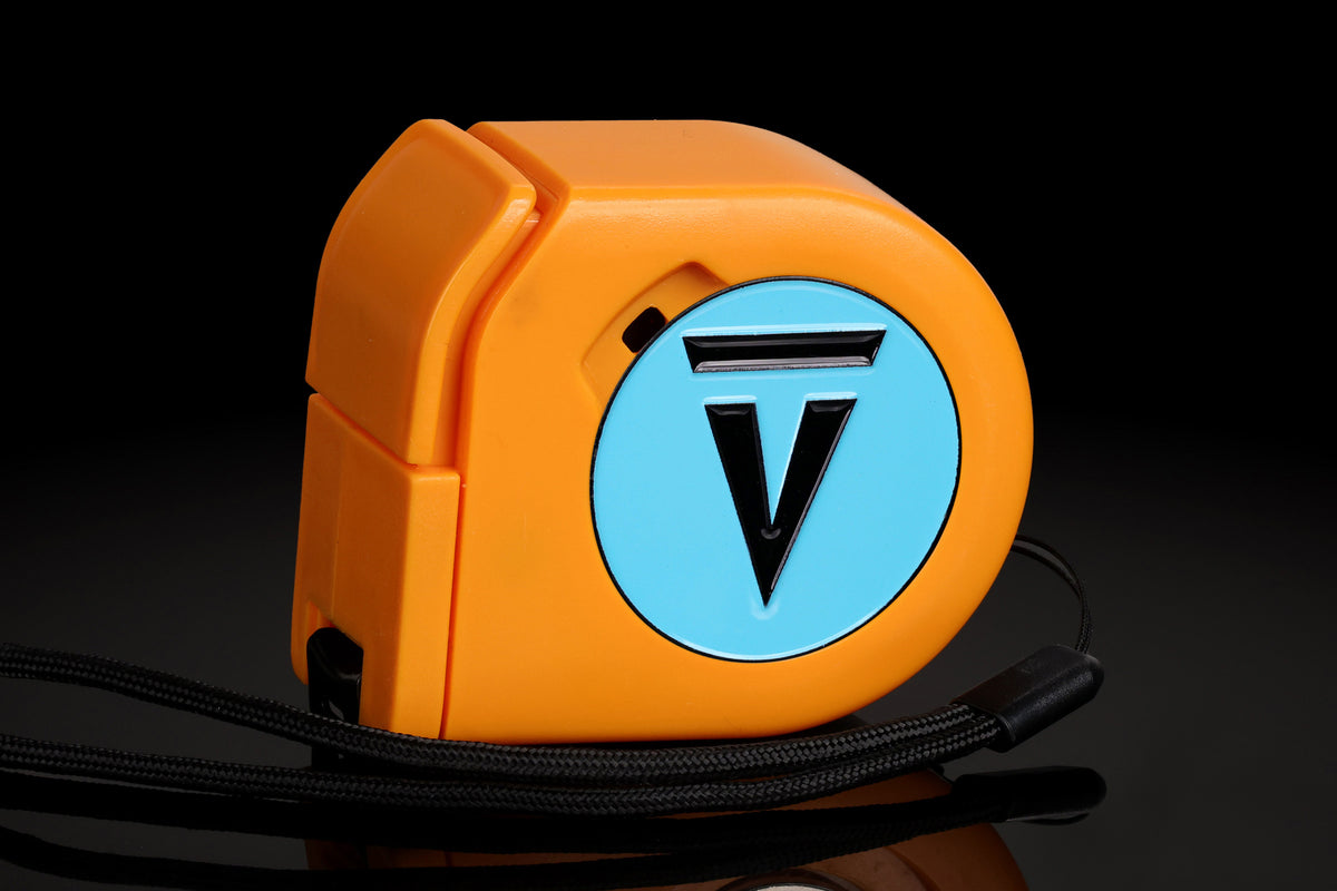 Vanguard Tactics | Light Blue | Wargaming Tape Measure | Baron's Coin™ Compatible