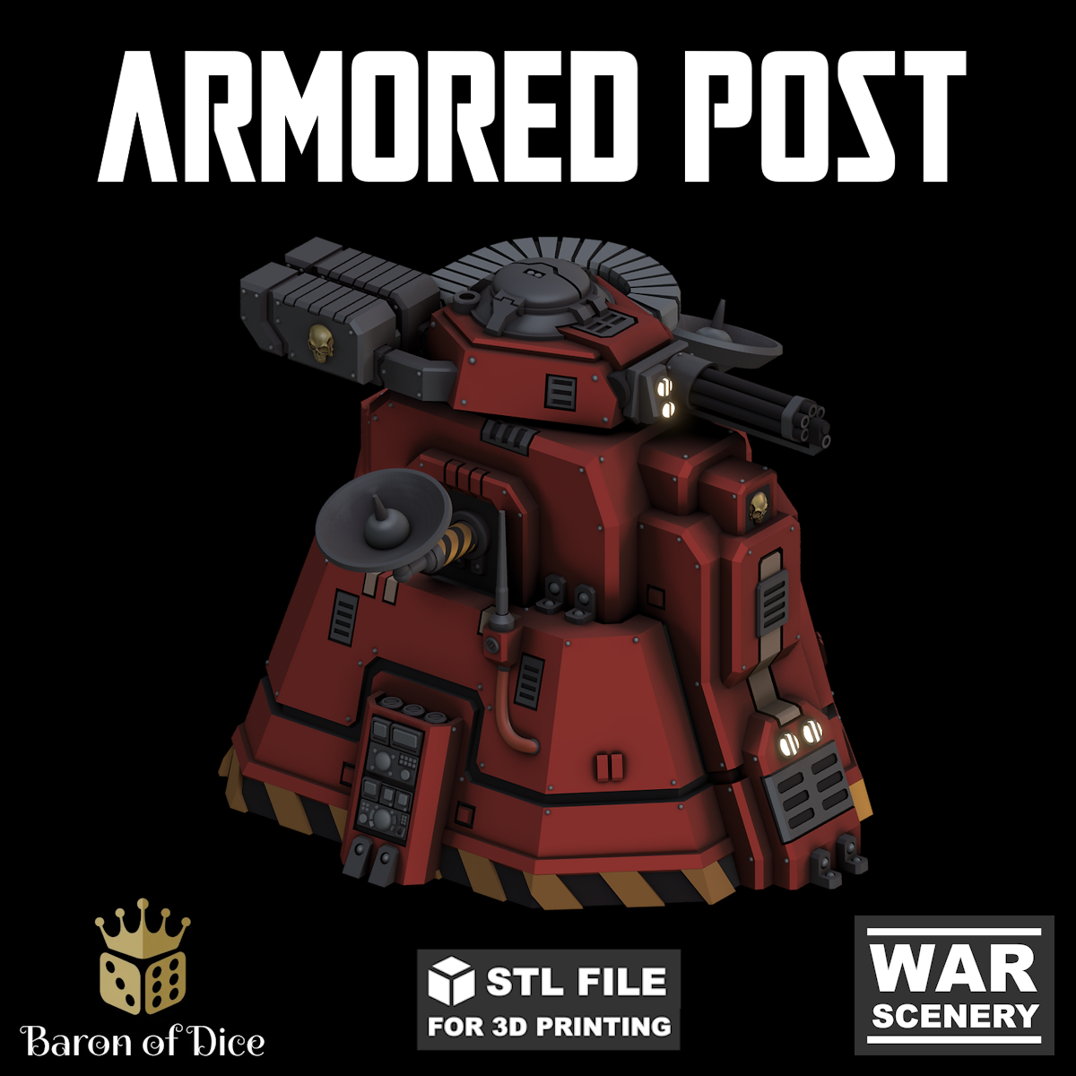 Chapter Armored Post (STL File)