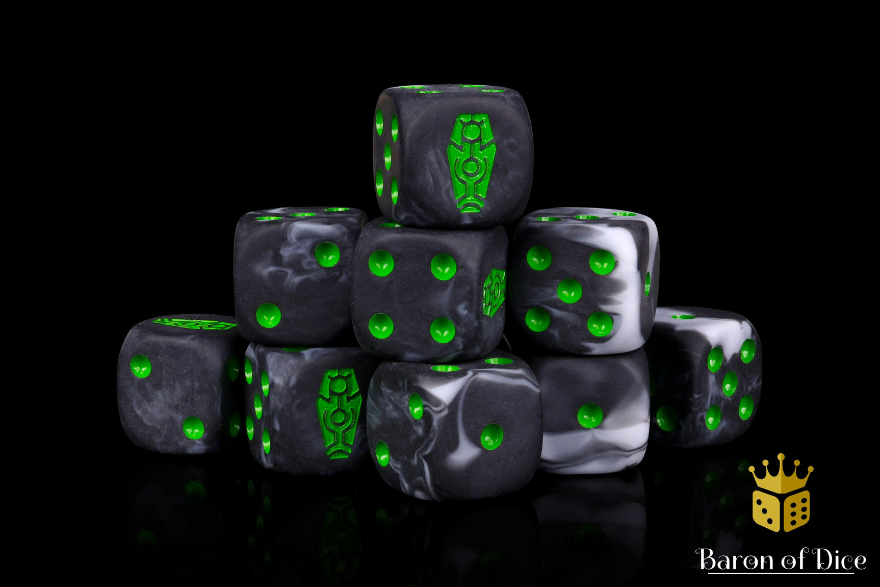 Day of The Dead Dice - Green Coffin