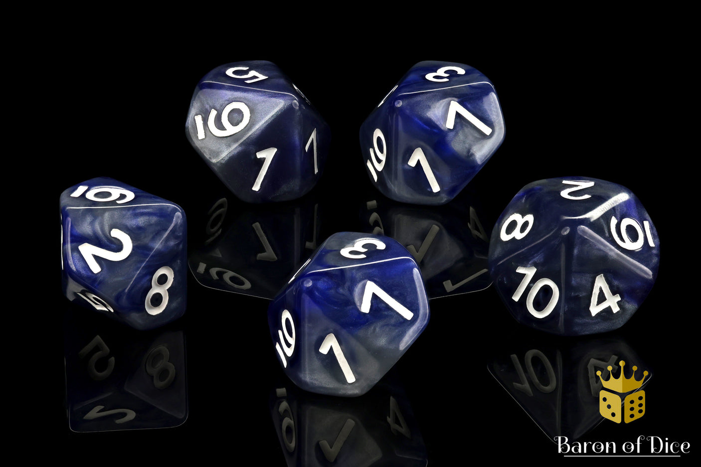 Counter | Blue and Silver D10