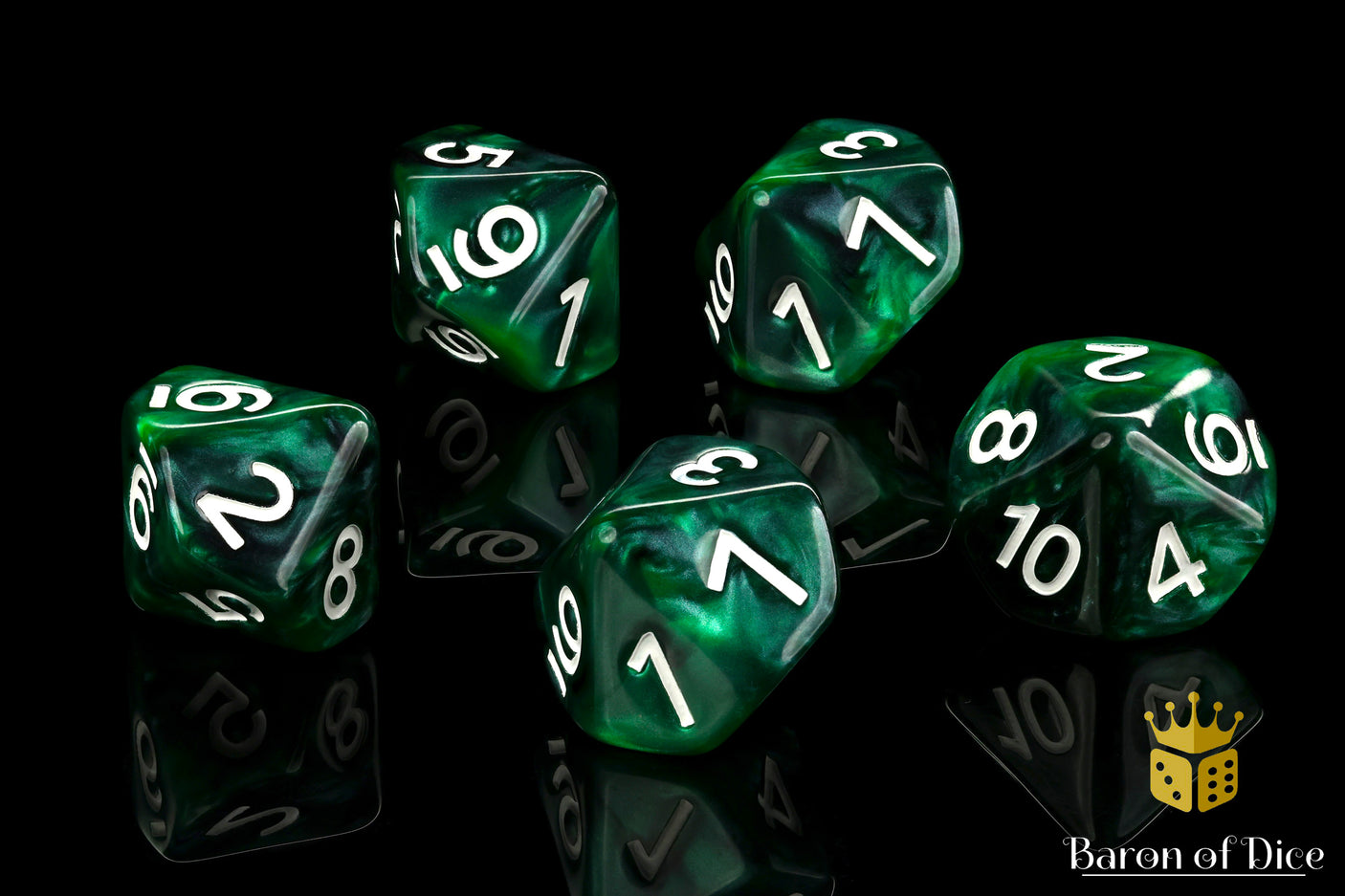 Counter | Green and Black D10