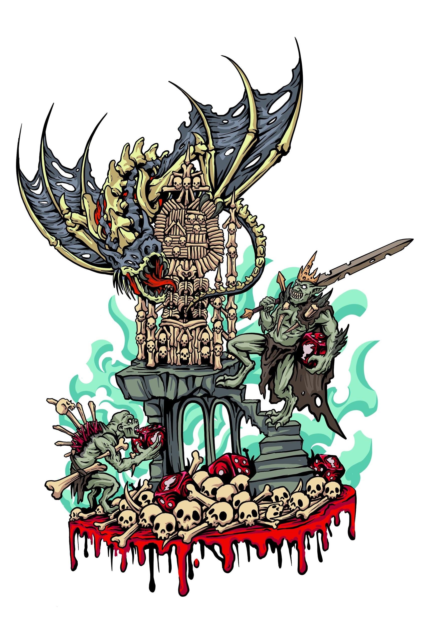 Premium Vinyl Stickers - Ghoul King