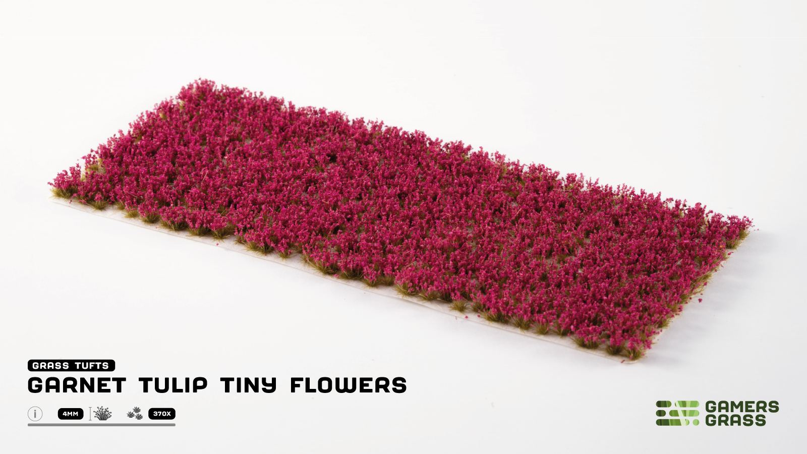 Gamers Grass - Tiny Flower Tuft Set - Garnet Tulip