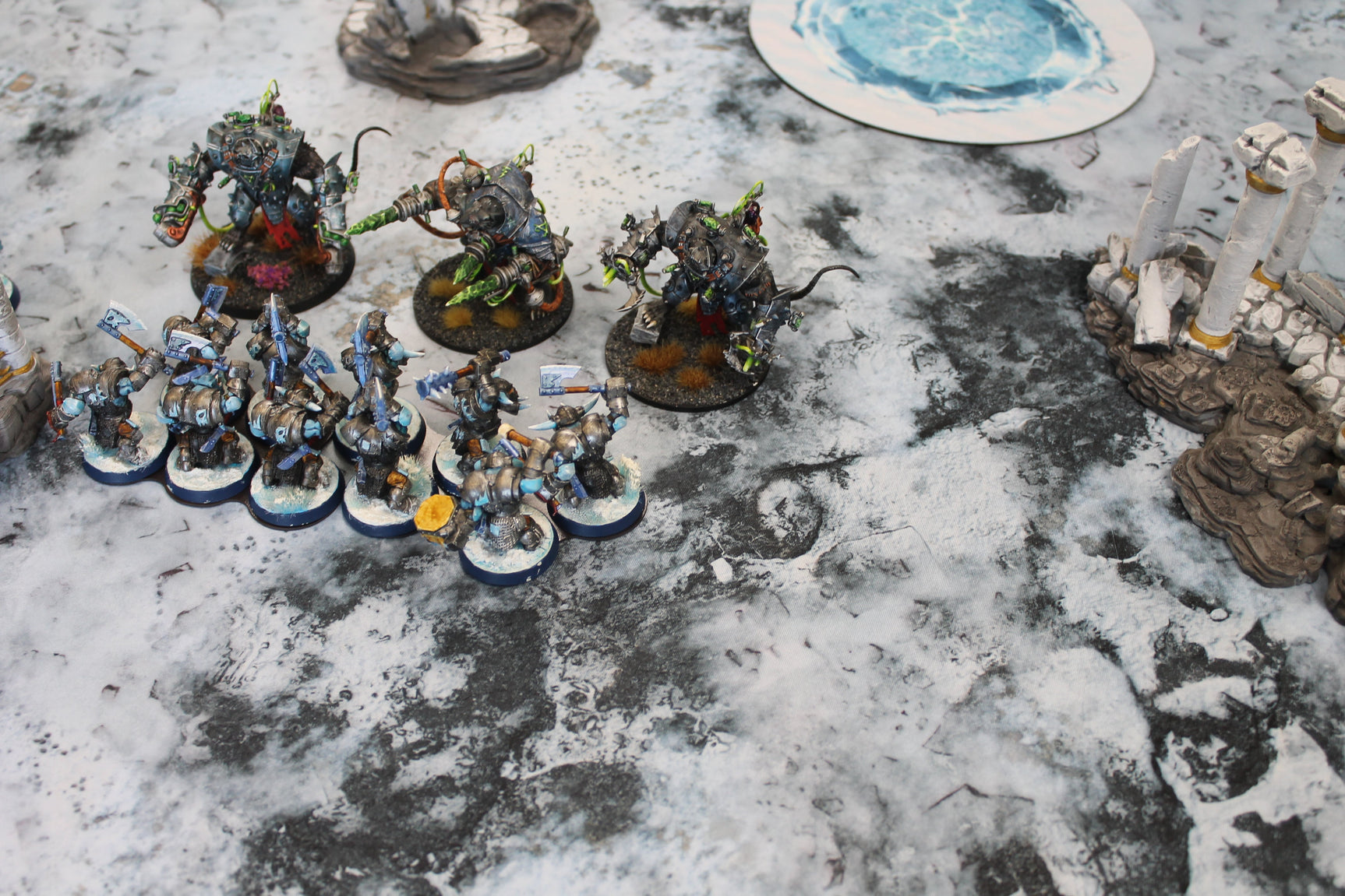 Snowy Tundra - Neoprene Battle Mat - Baron of Dice