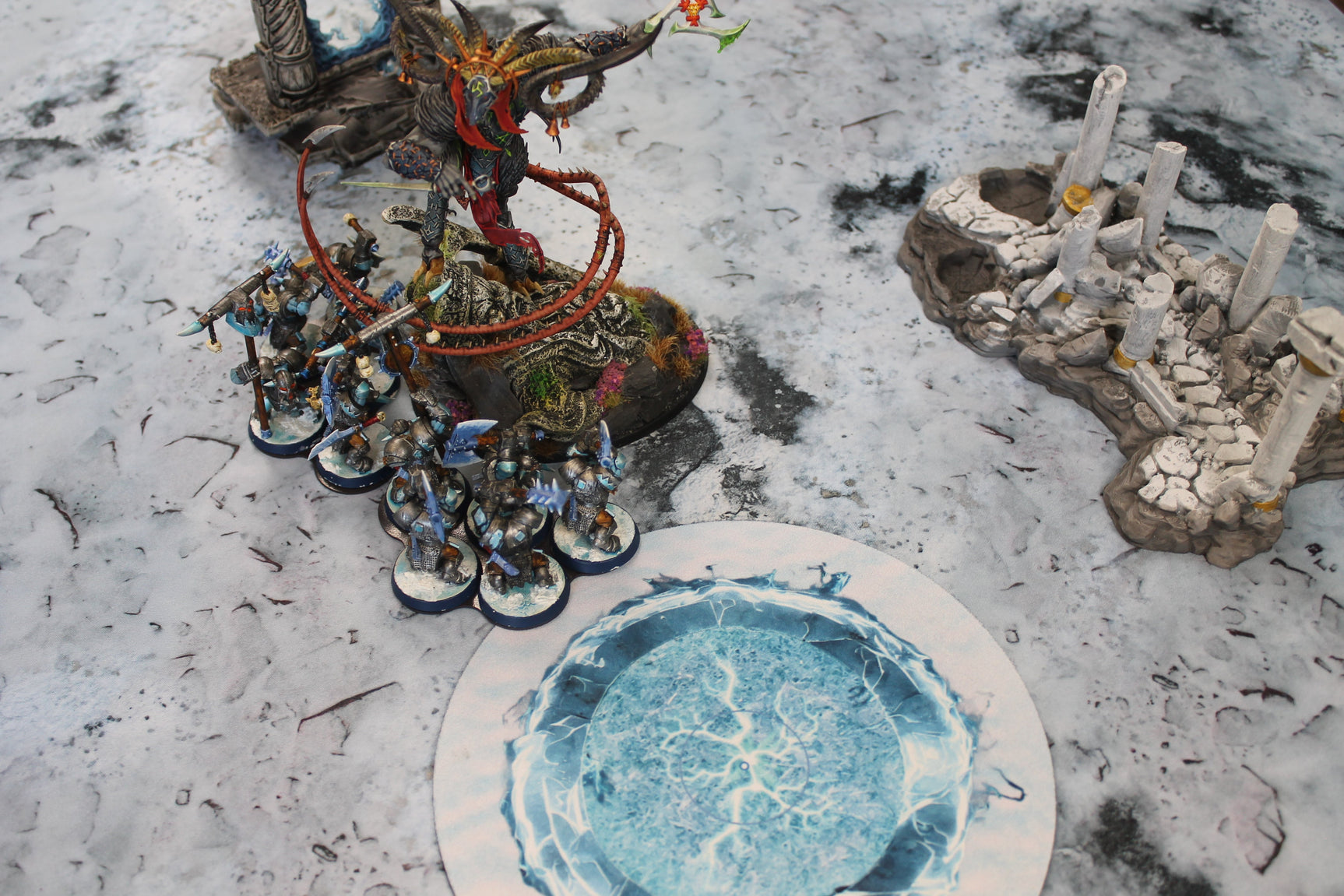 Snowy Tundra - Neoprene Battle Mat - Baron of Dice