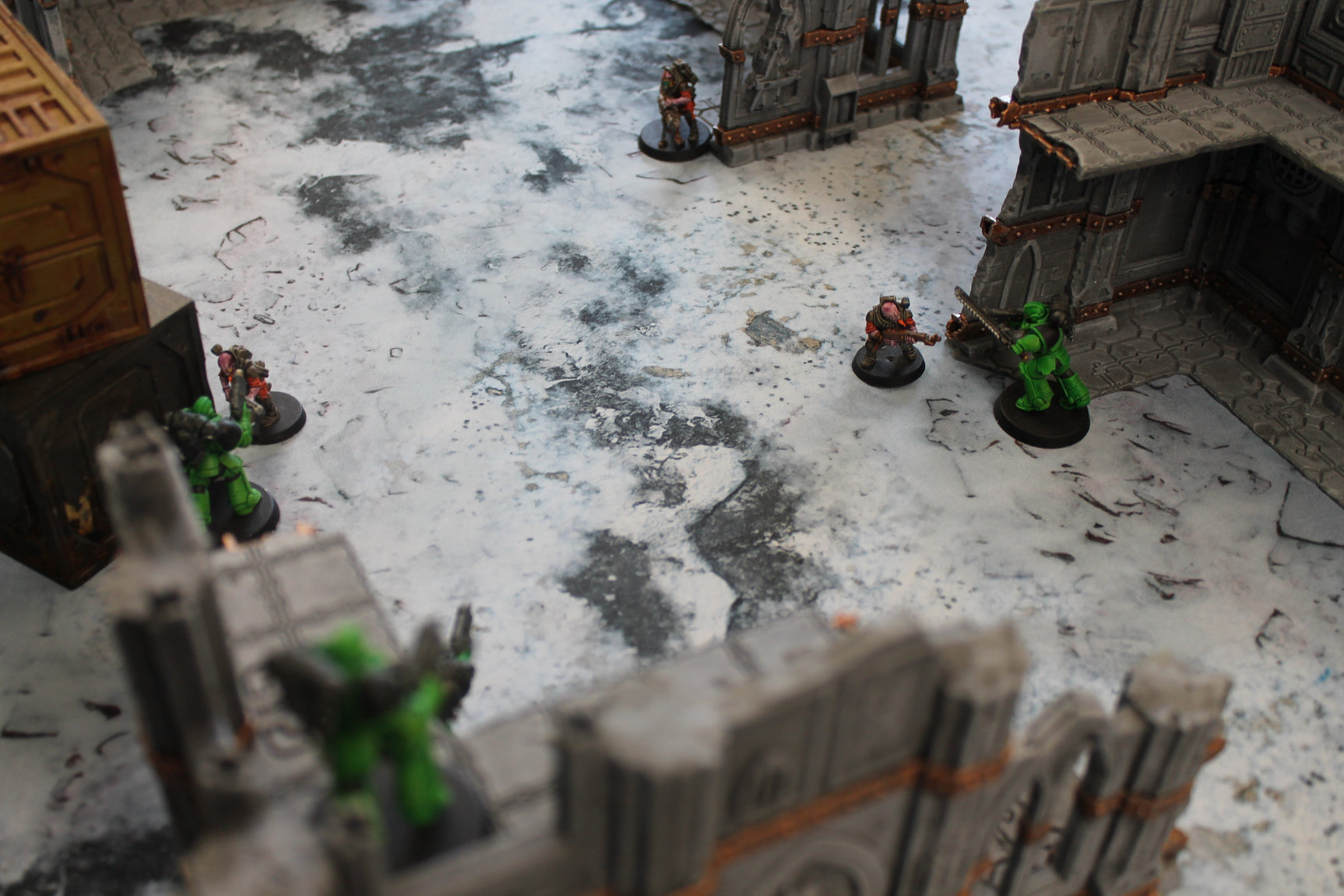 Snowy Tundra - Neoprene Battle Mat - Baron of Dice
