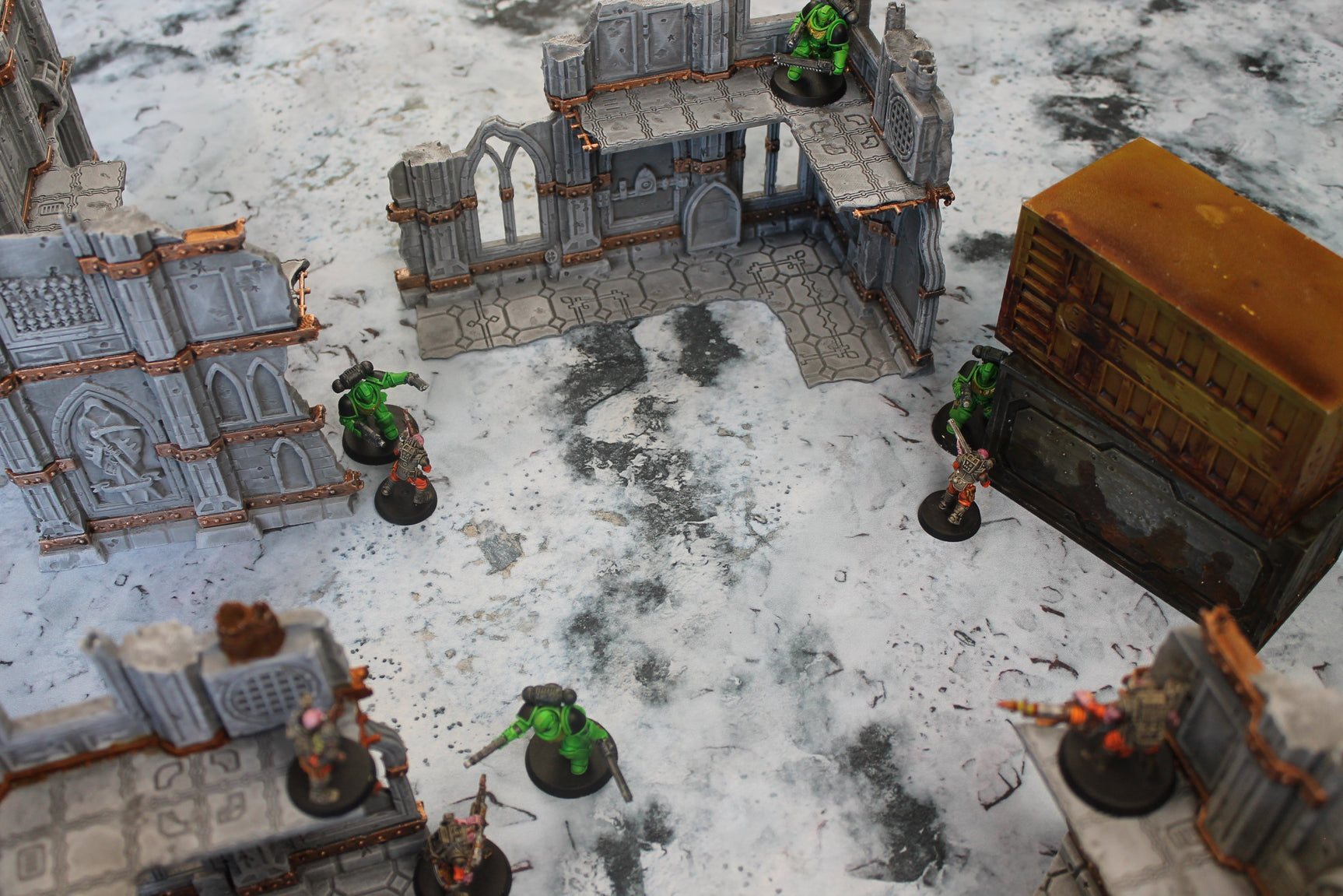 Snowy Tundra - Neoprene Battle Mat - Baron of Dice