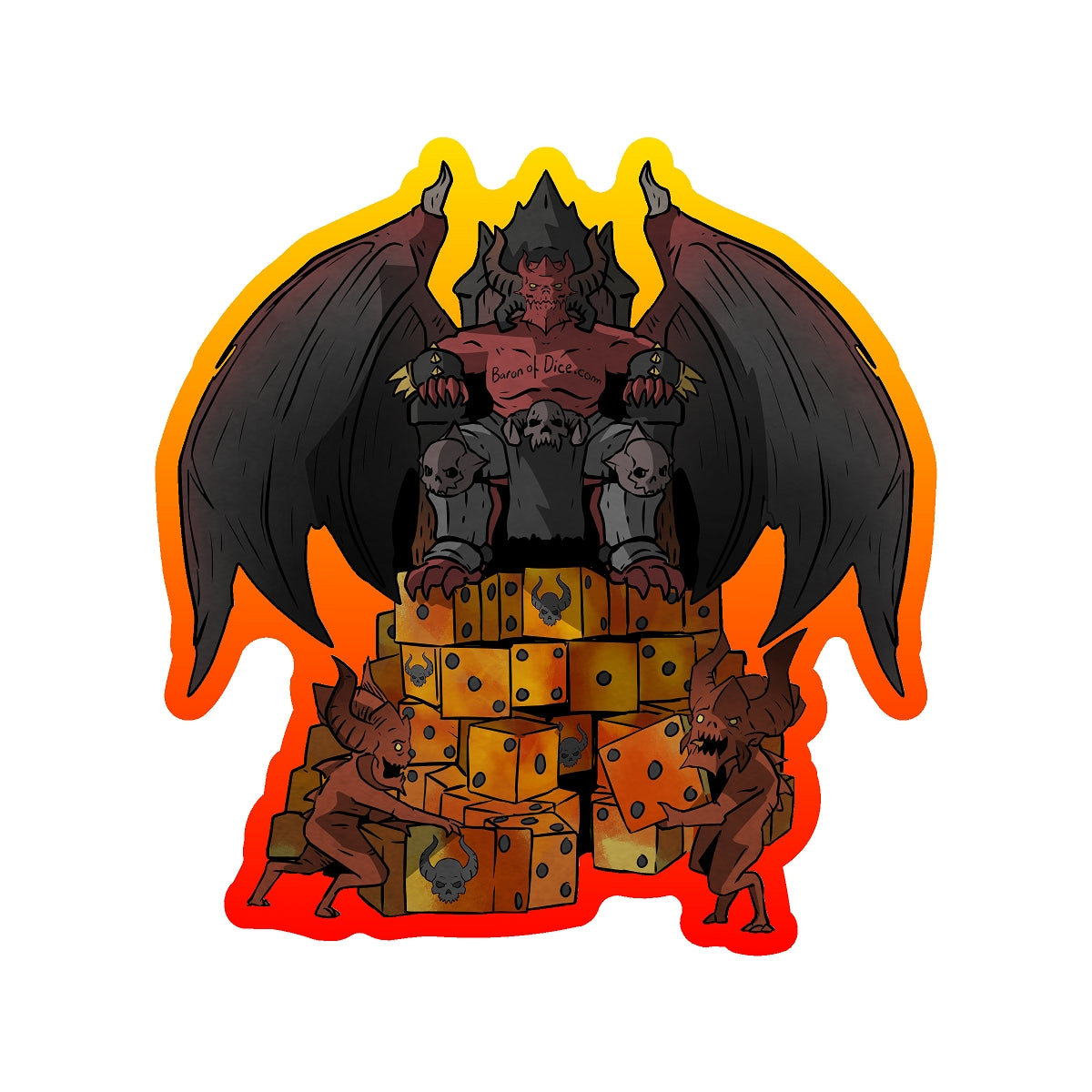 Premium Vinyl Stickers - Dice For The Dice Throne