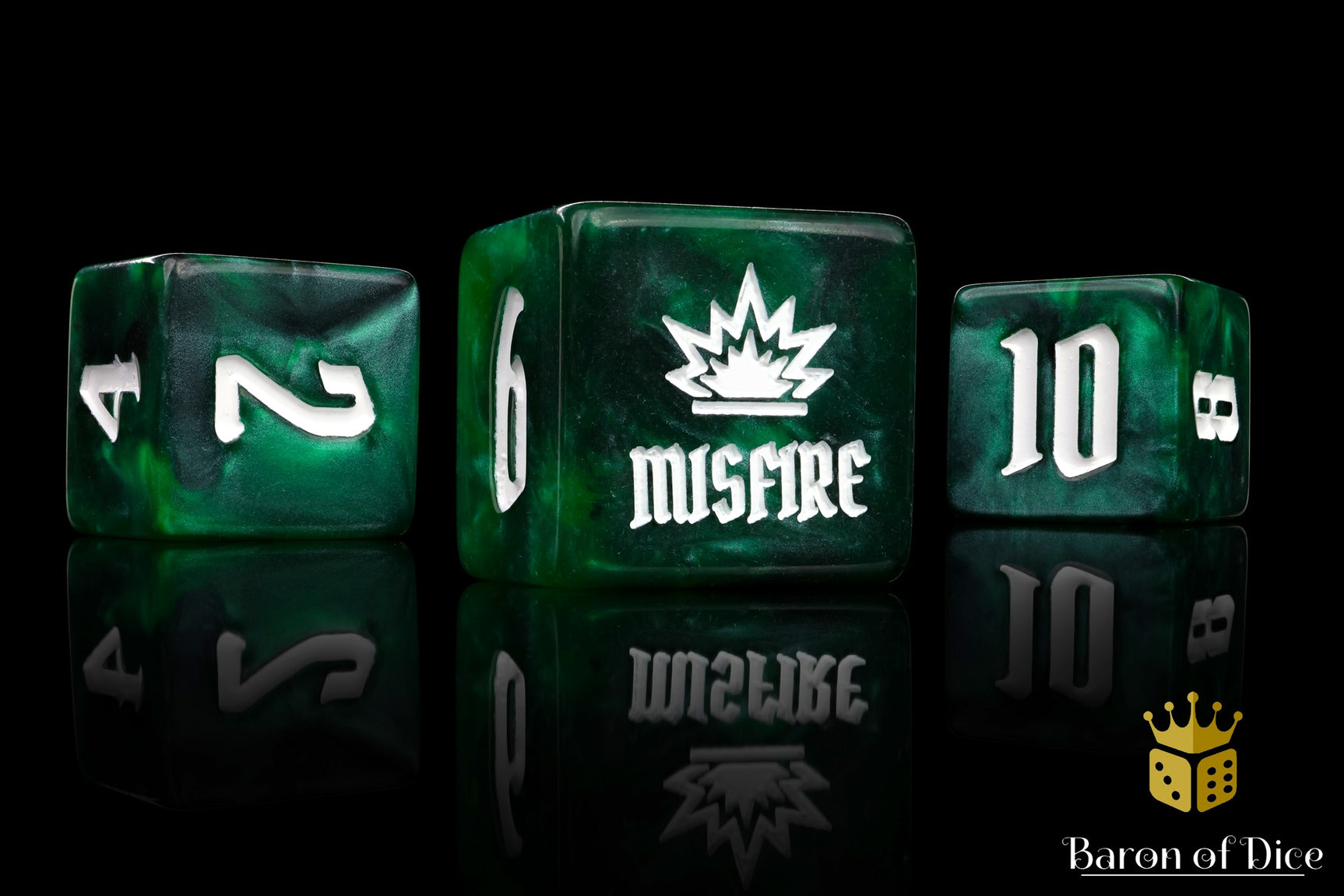 Warp Green Artillery Dice