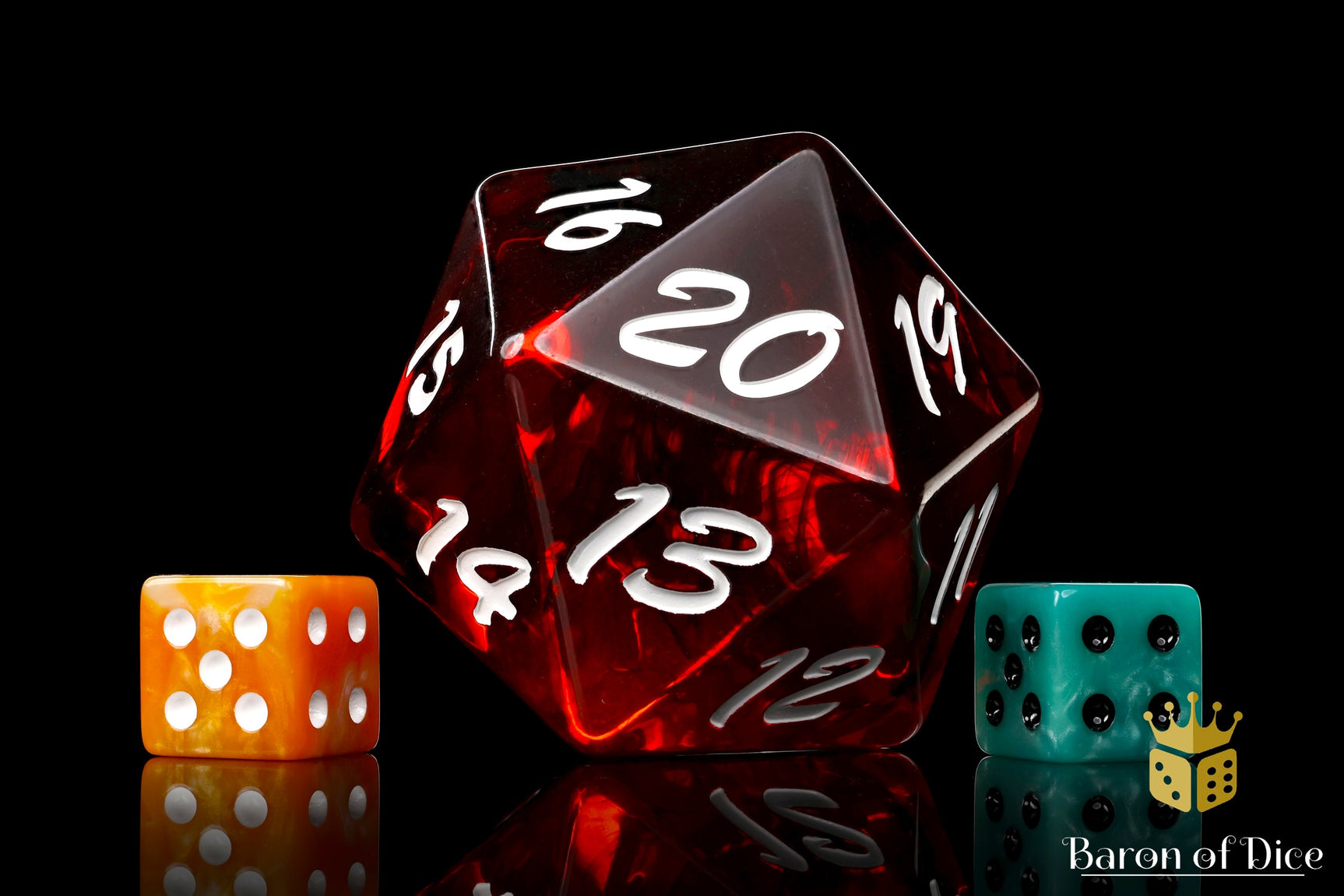 Big Ass Spindown D20 - Red Fire