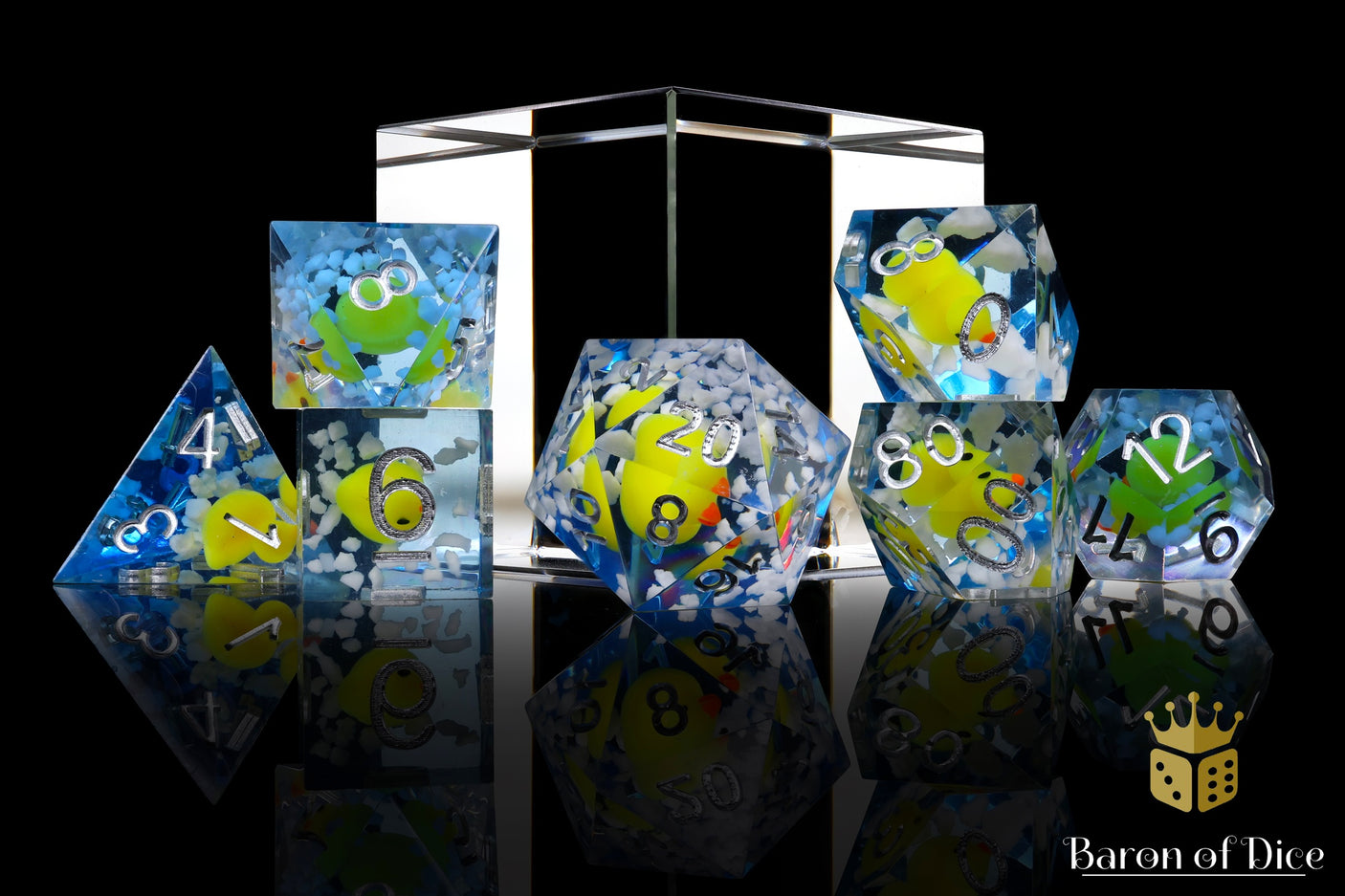 Rubber Duck Sharp Corner RPG Dice Set - 7 Pieces