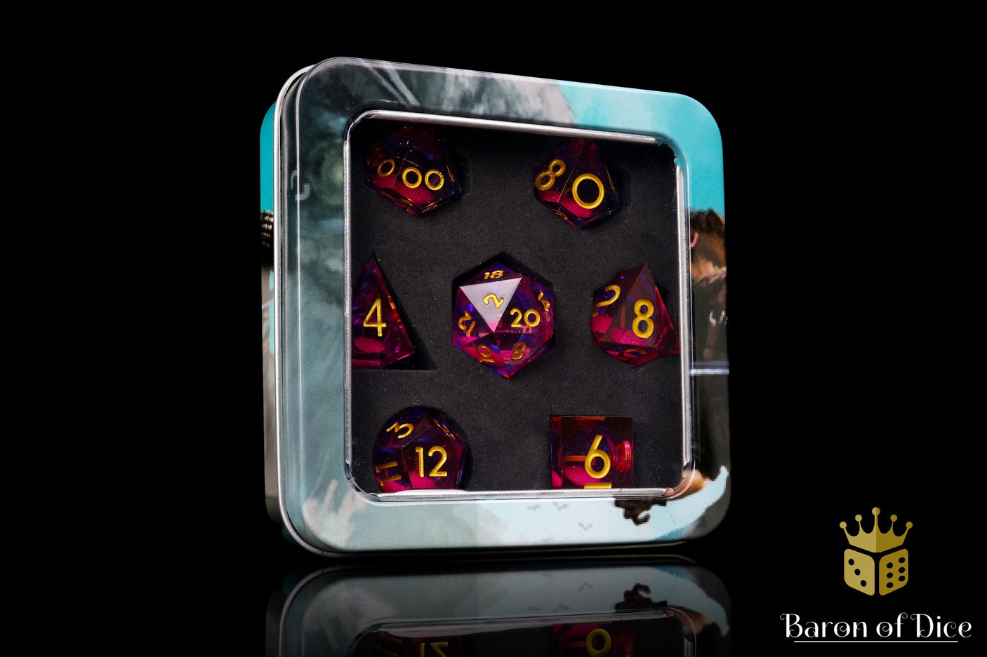 Dance Party Liquid Core RPG Dice Set - 7 Pieces