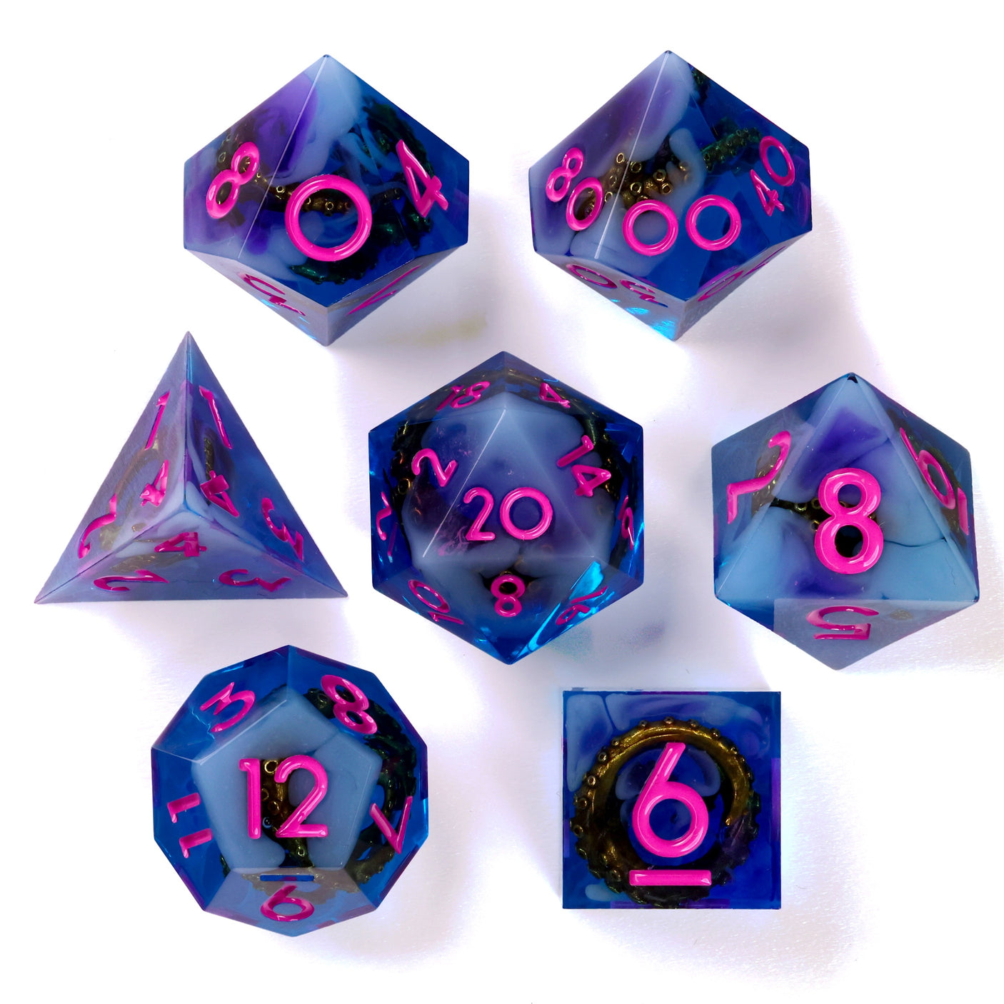 Into the Deep RPG Dice Set - 7 Pieces