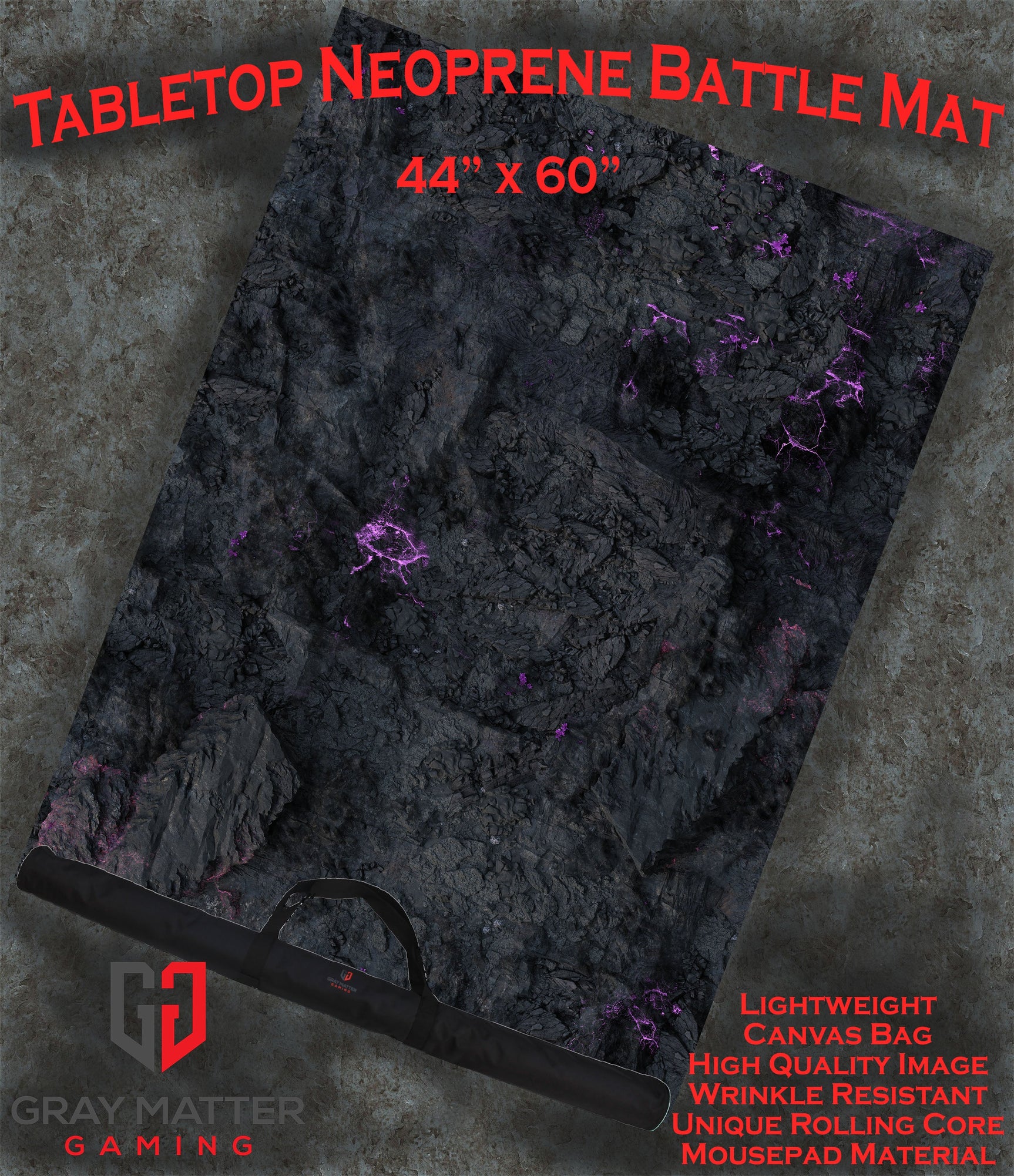 Tainted Cavern - Neoprene Battle Mat - Baron of Dice