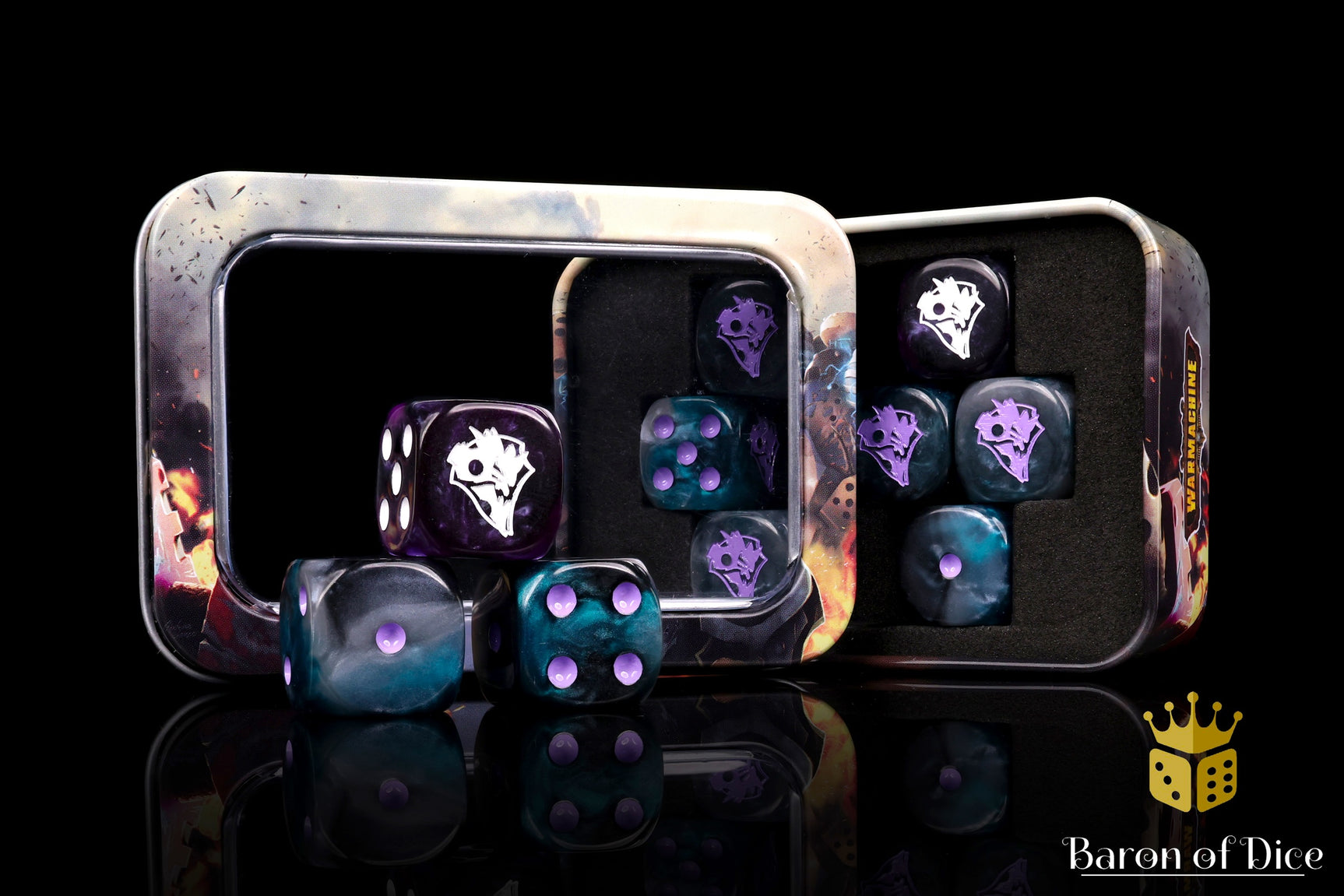 Warmachine: Khymaera Shadowflame Shard Official Dice Set