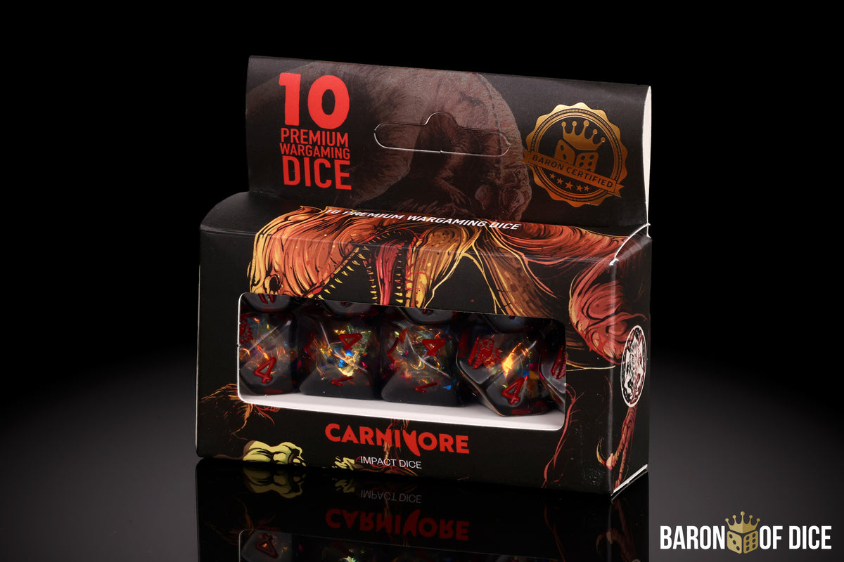 Meteor | Carnivore | Official Dice Set | Buer Games