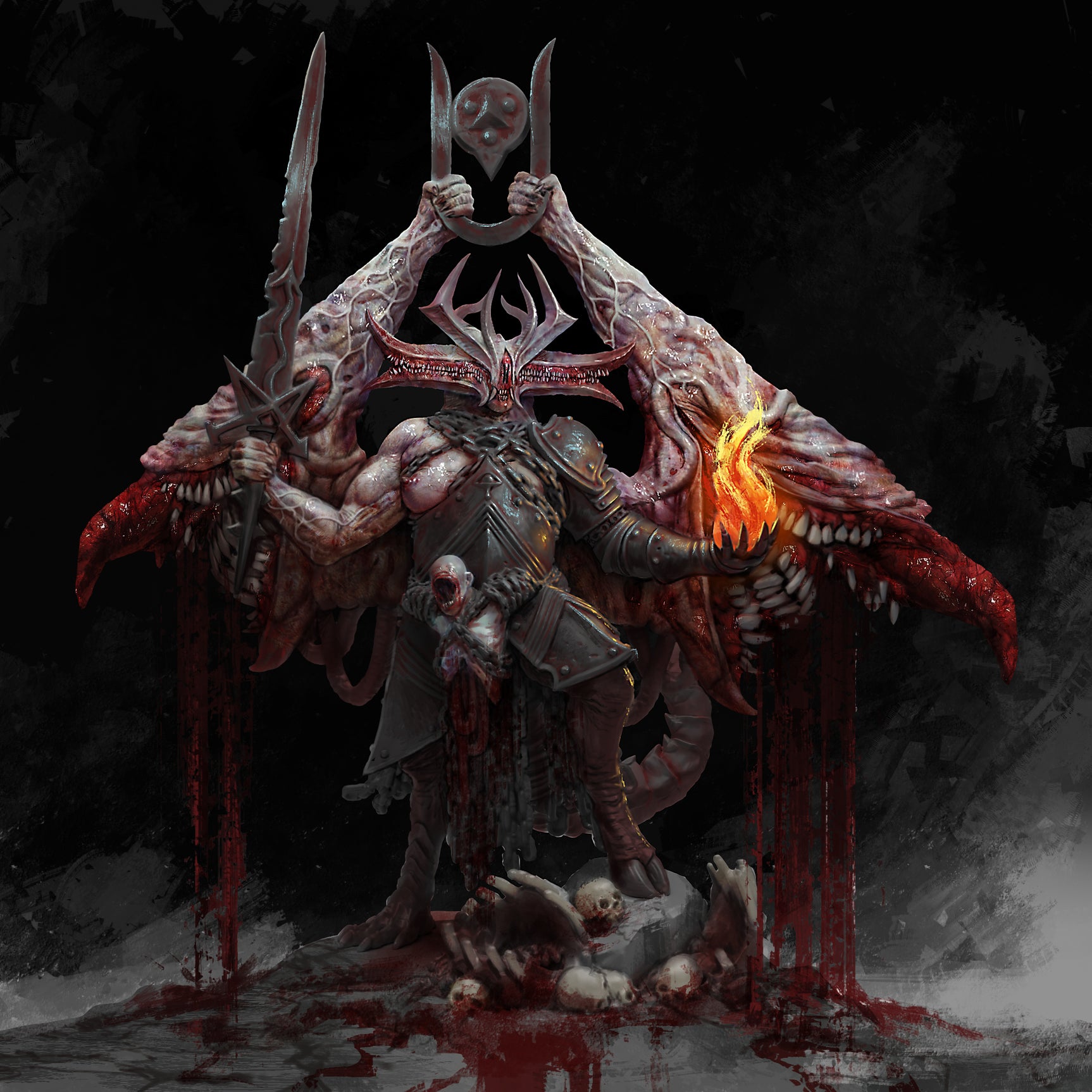 Court of the Seven-Headed Serpent - Official Trench Crusade Dice Set