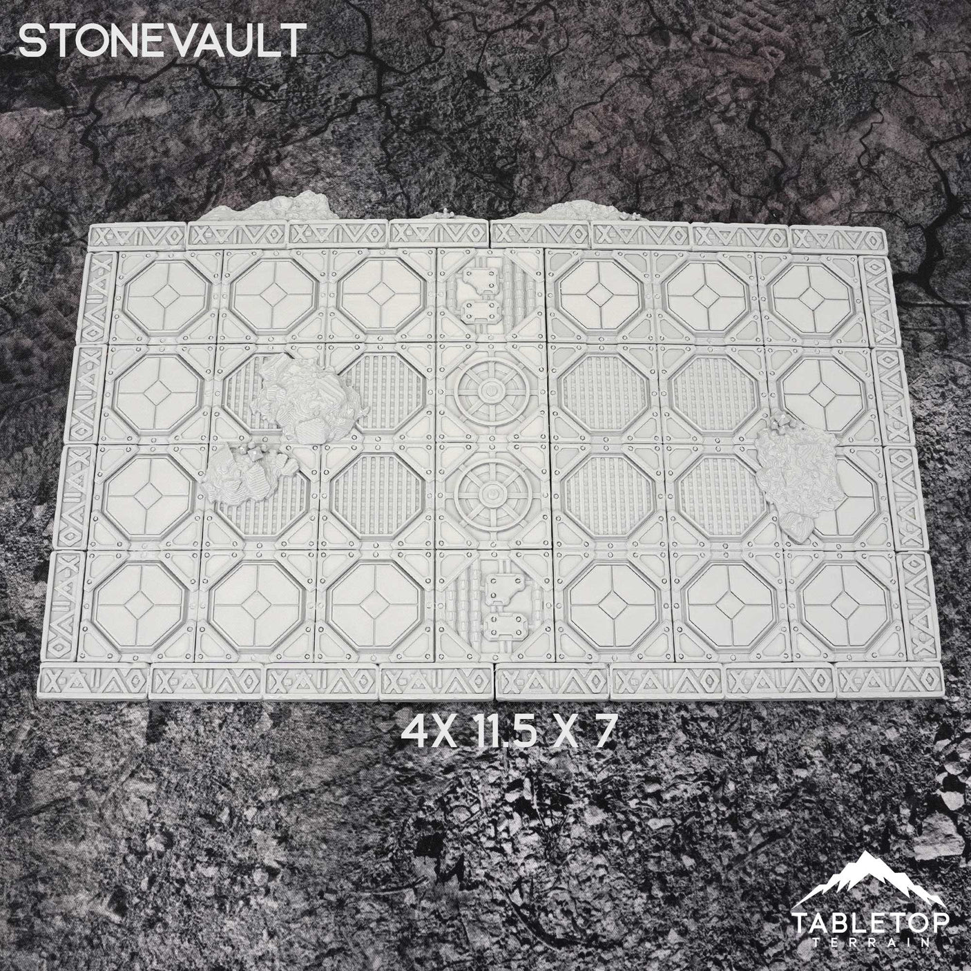 Tabletop Terrain Accessory 11e Stonevault Template Set