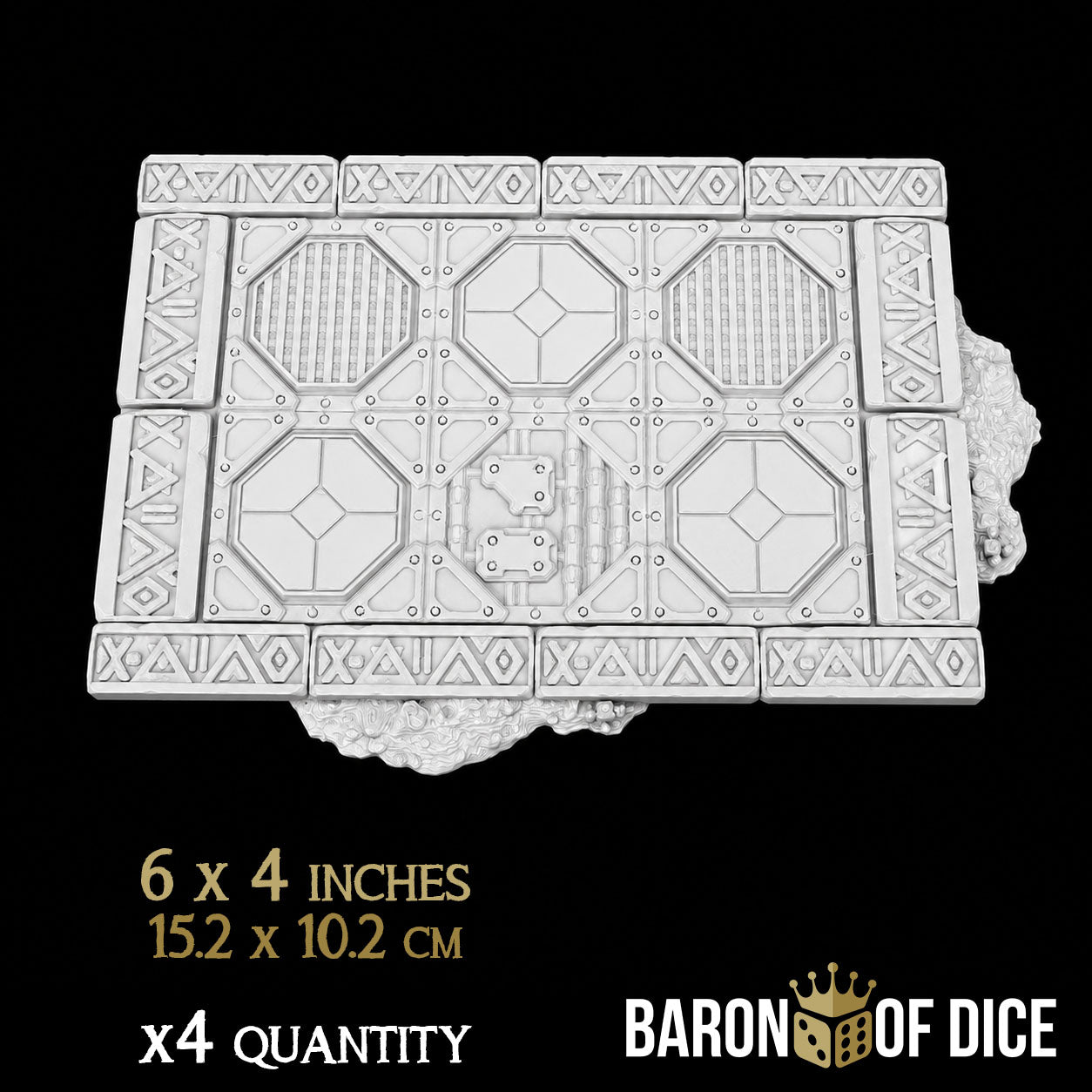 Stonevault Template Set | 11e Terrain Template Set | Shipping Excluded