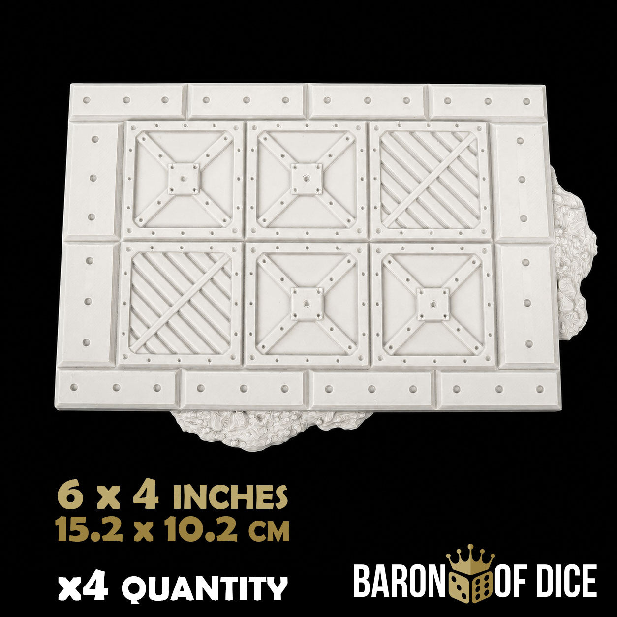 Iron Sector Template Set | 11e Terrain Template Set | Shipping Excluded