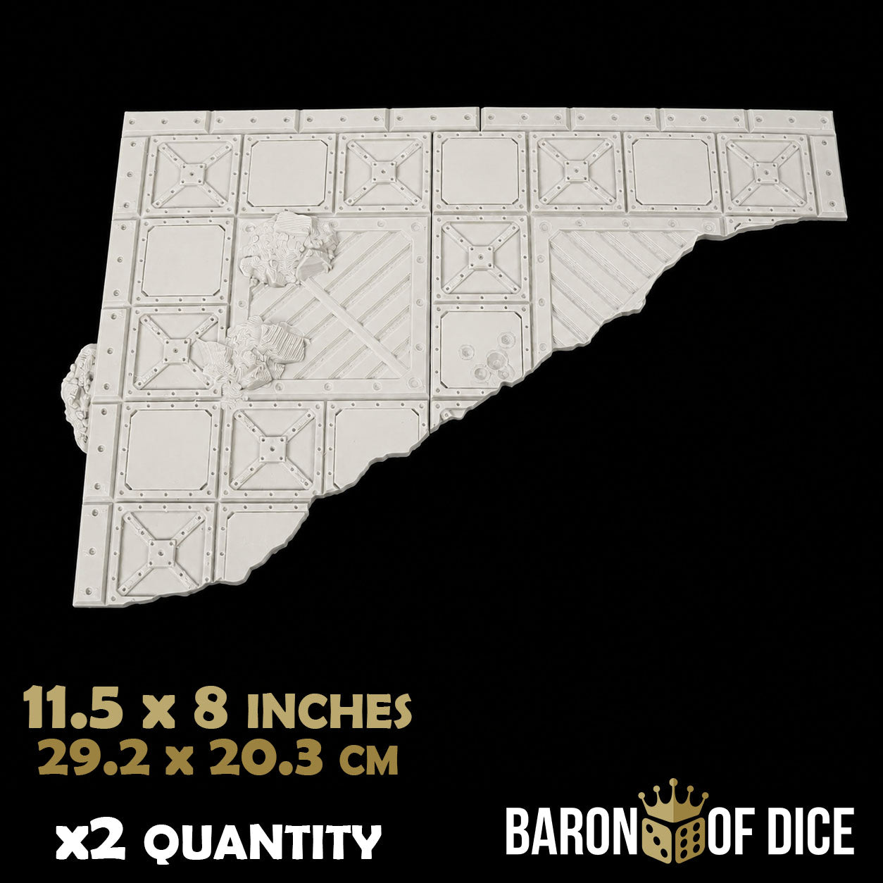 Iron Sector Template Set | 11e Terrain Template Set | Shipping Excluded