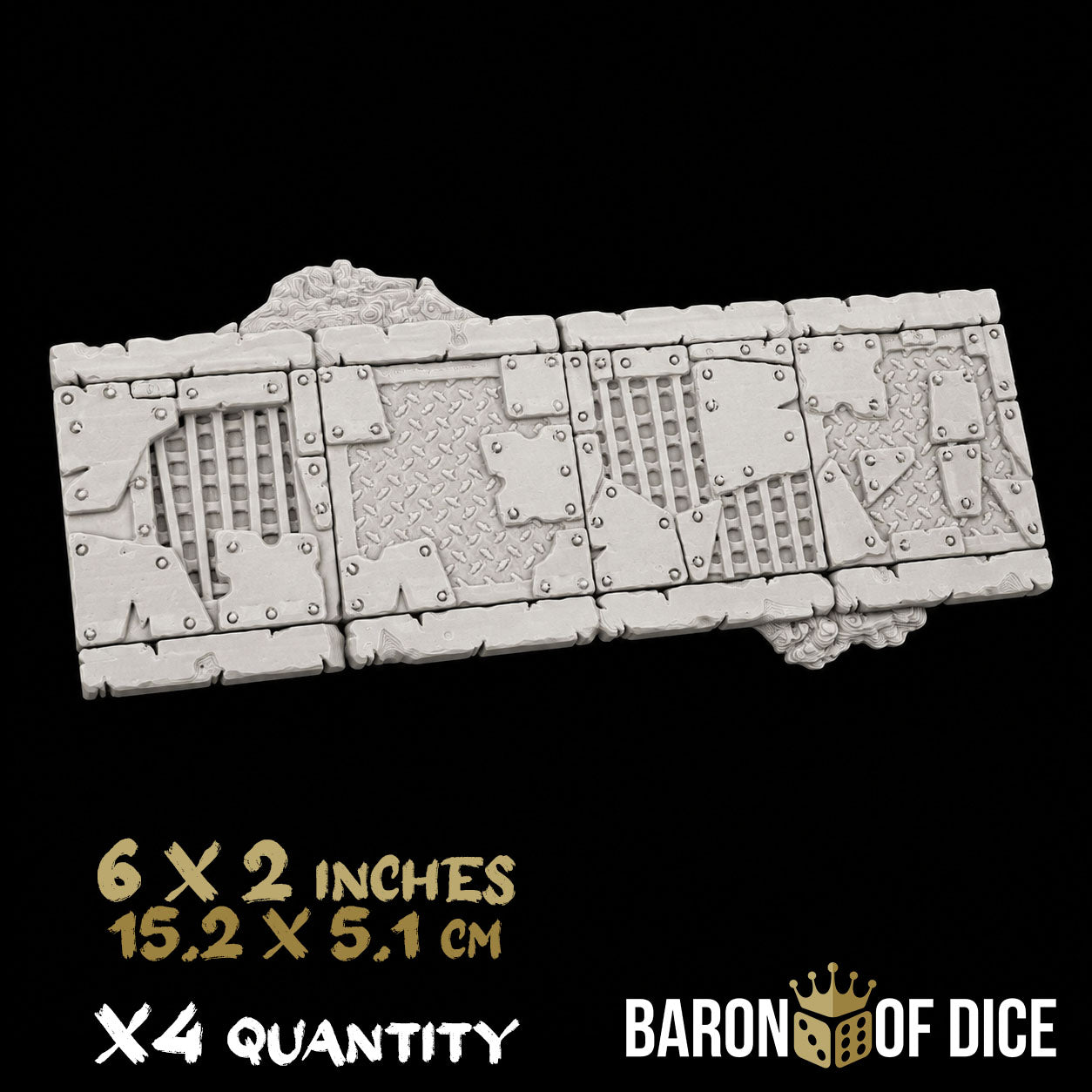 Orc Scrapyard Template Set | 11e Terrain Template Set | Shipping Excluded
