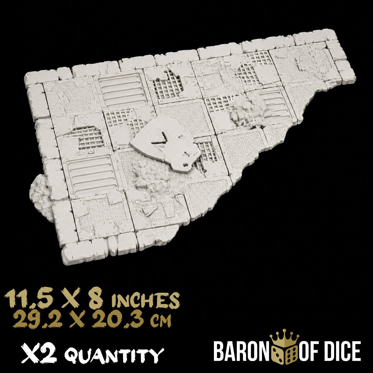 Orc Scrapyard Template Set | 11e Terrain Template Set | Shipping Excluded
