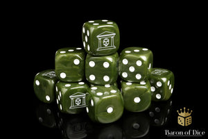 Military Gate Dice - Military Green