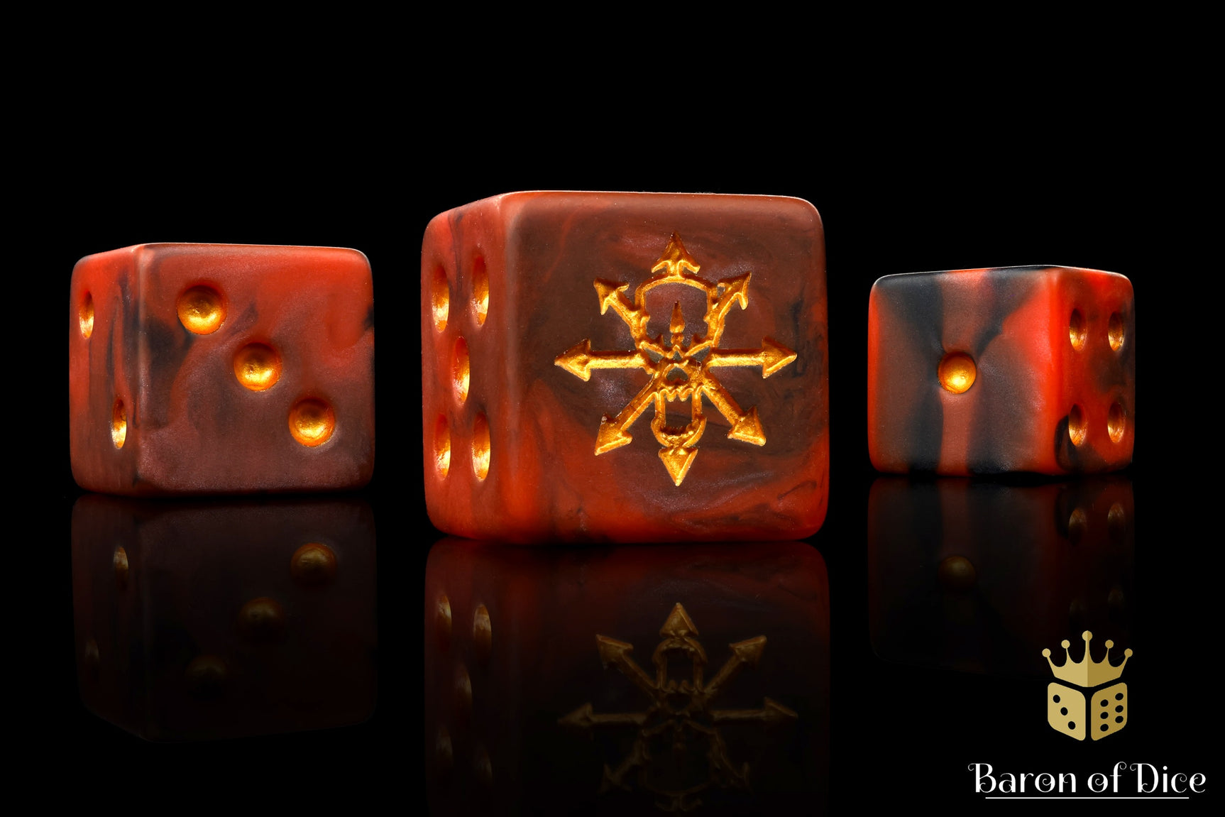 Tainted Knight Dice - Red