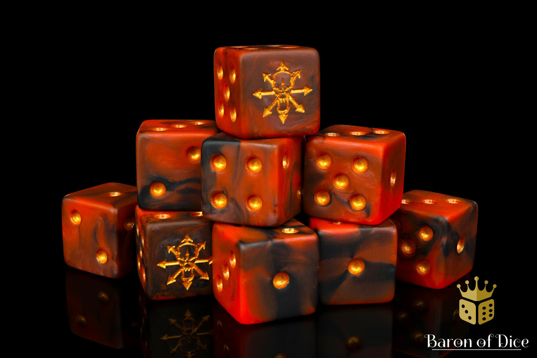 Tainted Knight Dice - Red