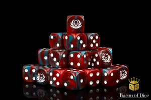 Sun Scarab Dice - Red