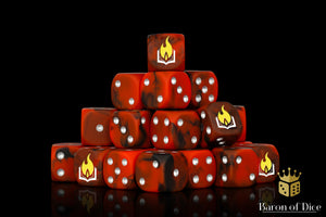 Scorched Book Dice
