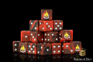 Scorched Book Dice