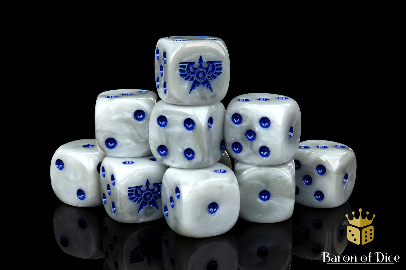 Mercenary Knights Dice - Light Grey