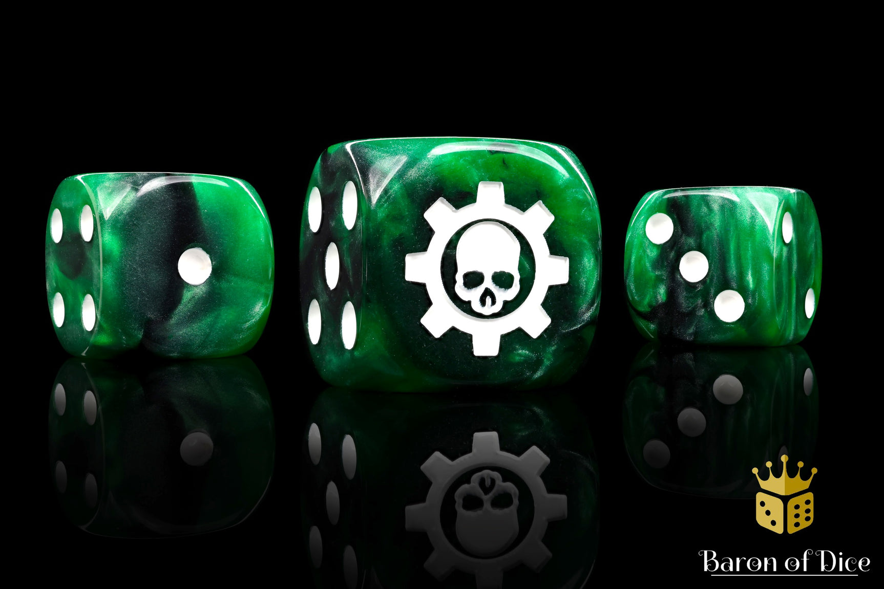 Green Cog Dice