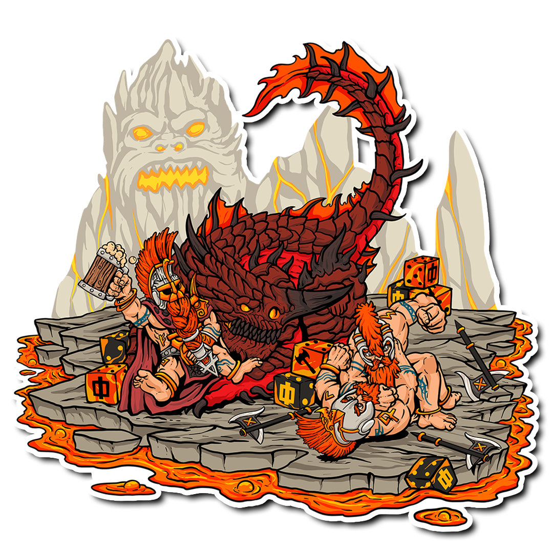 Premium Vinyl Stickers - Slayer Dwarves