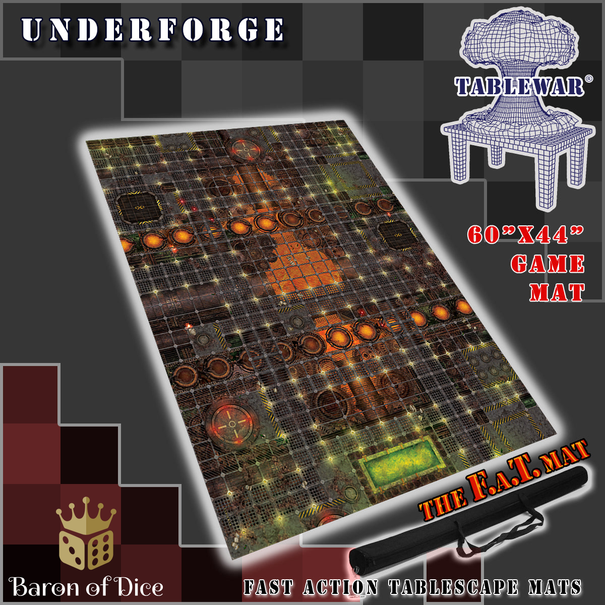 60x44" 'Underforge' F.A.T. Mat