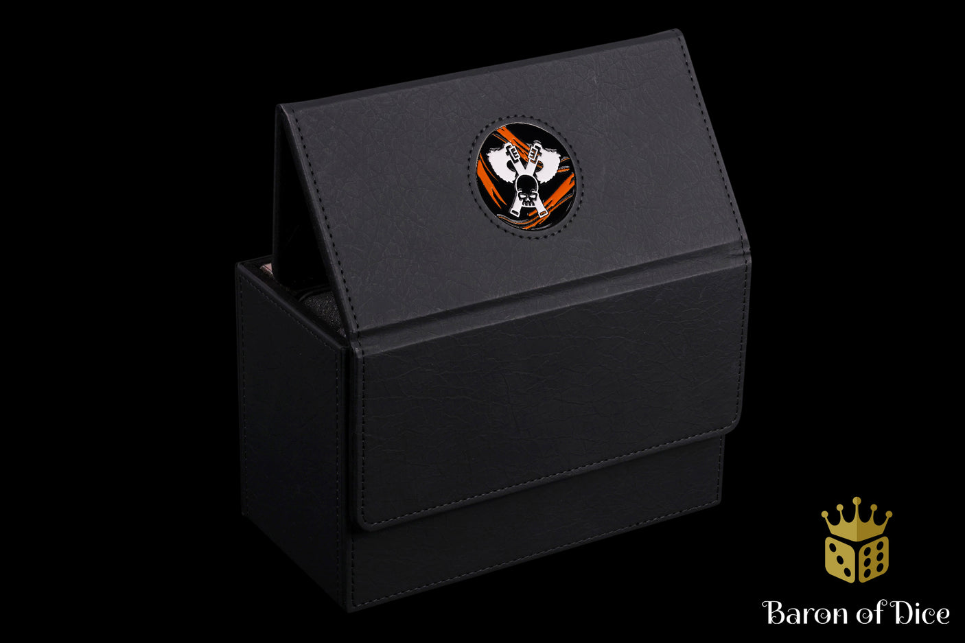 Skull Grinders | Black Lava | Wargaming & Datasheet Box | Baron's Coin™ Compatible