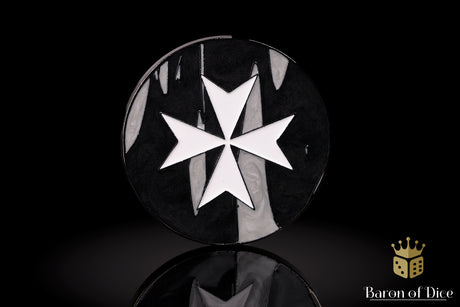 Metal Combat Gauge | Baron Coin™ Compatible | Knights Templar | Black