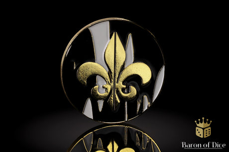 Metal Combat Gauge | Baron Coin™ Compatible | Fleur De Lis | Heritage