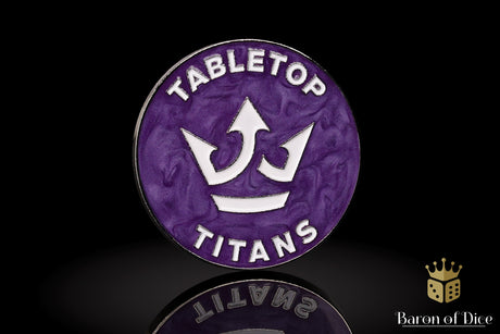 Metal Combat Gauge | Baron Coin™ Compatible | Tabletop Titans | Purple