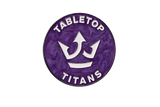 Tabletop Titans | Purple | Wargaming Tape Measure | Baron's Coin™ Compatible