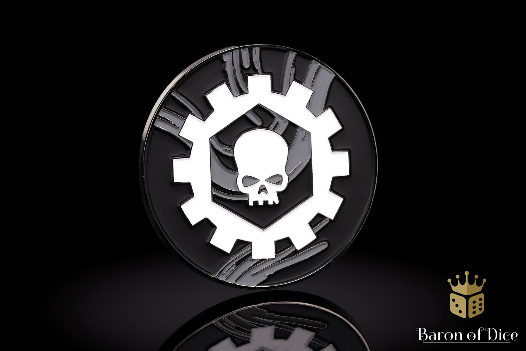 40mm Objective Coins - Iron Cog