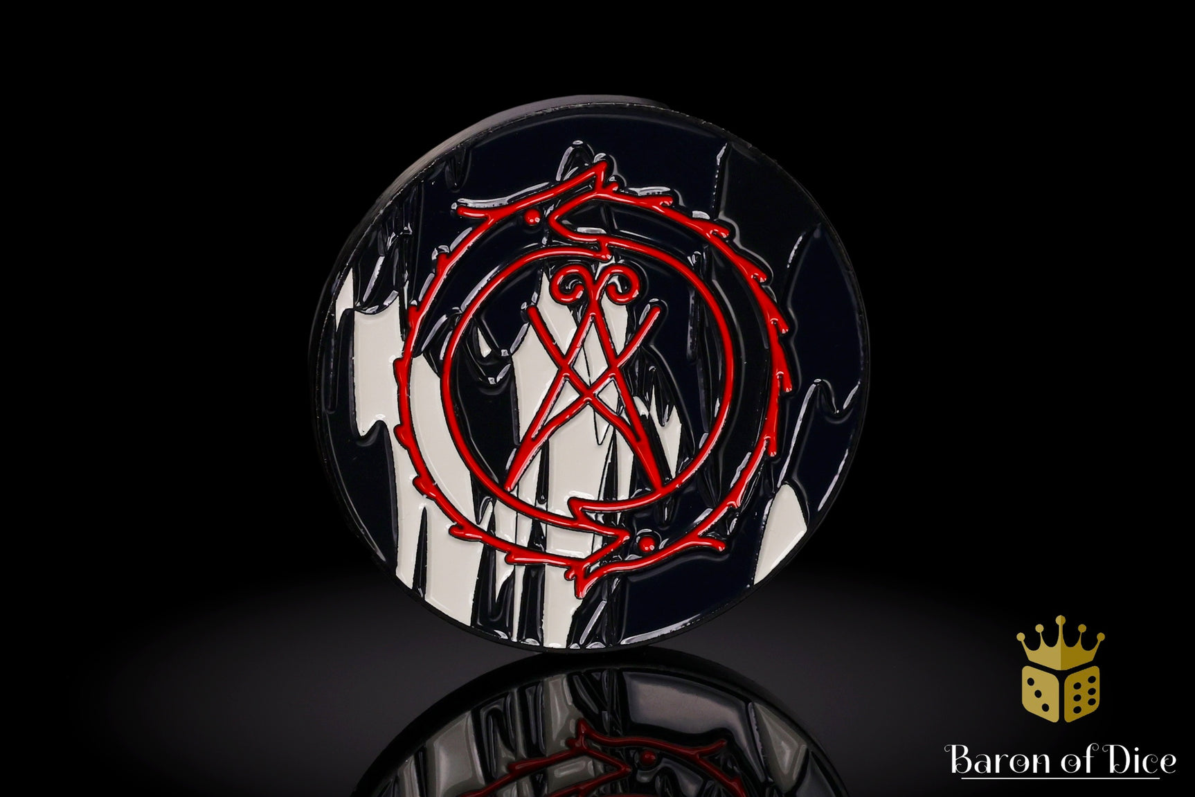 40mm Objective Coin | Trench Crusade | Court of The Seven Serpents